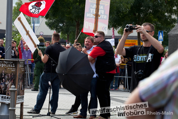 Protest gegen die NPD am 27. August 2013 in Hanau