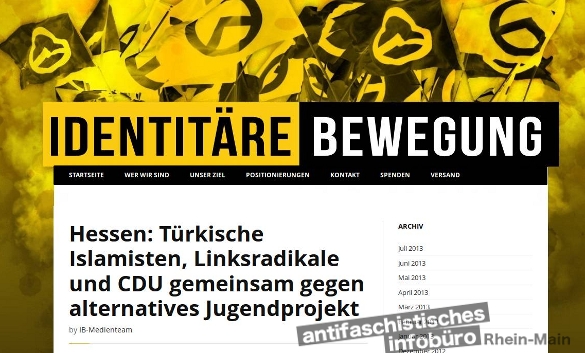 Alternatives Jugendprojekt von rechts? "Identitäre" verteidigen die "Projektwerkstatt Karben" Quelle: www.identitare-bewegung.de