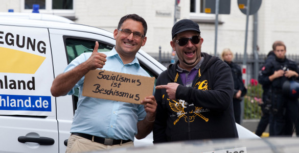 Für den 25. August 2013 hatte die extrem rechte selbsternannte Bürgerbewegung pro Deutschland drei Kundgebungen in Marburg und Gießen angemeldet ...